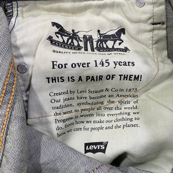 NEW With Tags Levi's 527 Slim Bootcut Jeans 38 x 30 Dark Wash with Fading - Picture 7 of 13